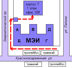 ЦАТИ - Схема расположения офиса и демо-центра